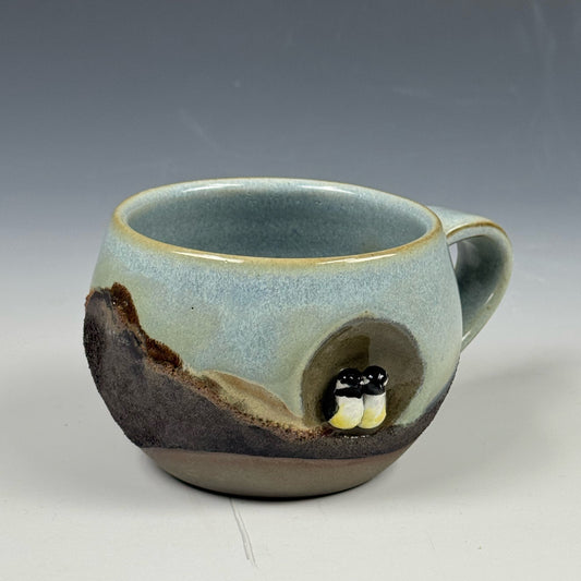Mug - Love Bird, Black-capped Chickadee and Landscape