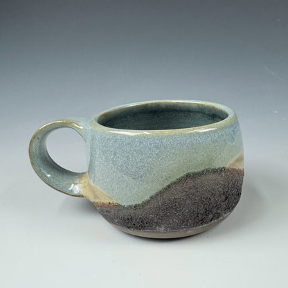 Mini Mug - Blue Landscape, Aqua inside