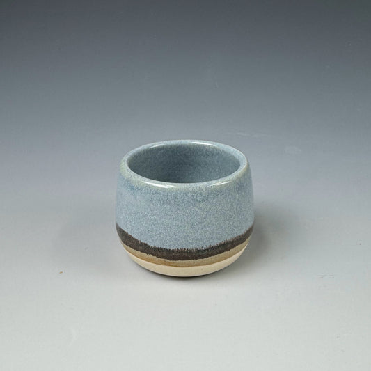 Shot Glass - Blue Prairie, Blue Inside