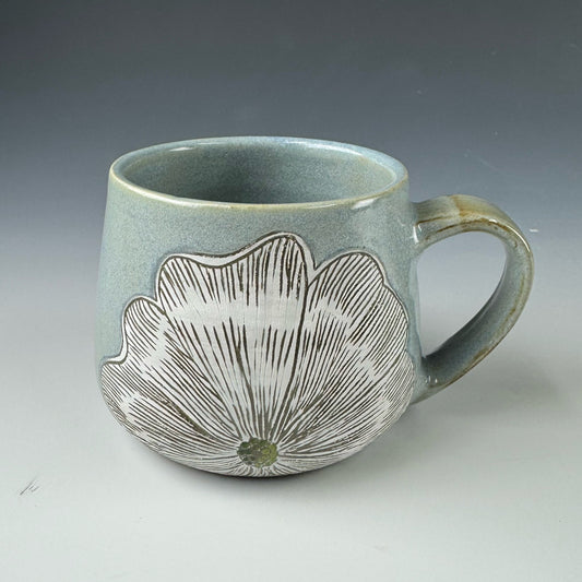 Mug - Flower Collection, Poppy shaped