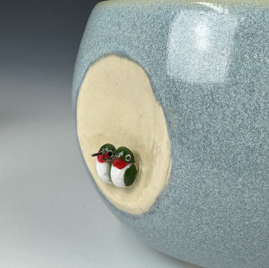 Mug - Love bird, Ruby-throated hummingbirds