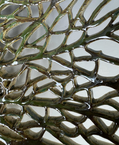 Bowl - Pierced Green Leaf