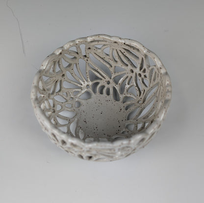 Bowl - Pierced Flower