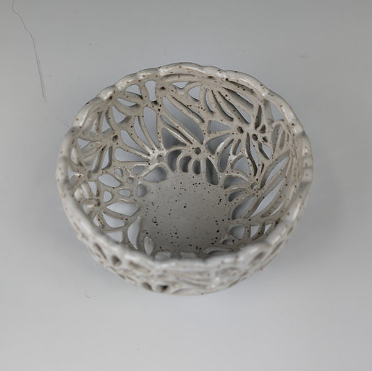 Bowl - Pierced Flower